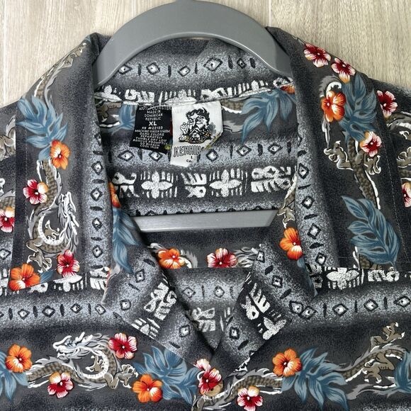 Kennington LTD California Hawaiian Shirt Men’s XL Florar Dragon Skater Surfer - Picture 5 of 9